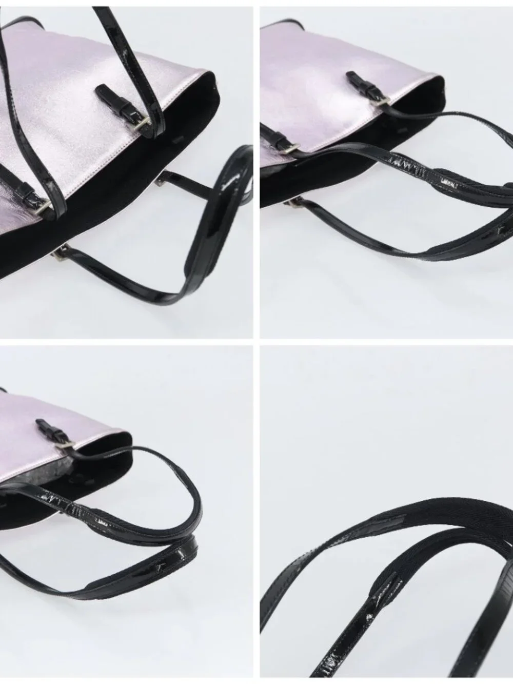 PRADA Shoulder Bag Leather Silver Metallic pink Auth 157579 - Picture 16 of 16